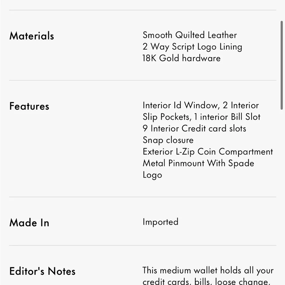 Kate Spade Carey Quilted Studded Medium Bifold Wallet in Pomegranate - Picture 7 of 7